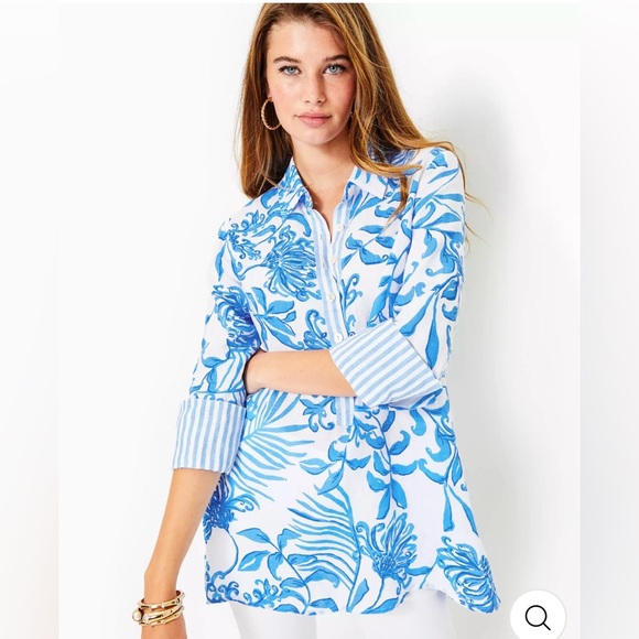 Lilly Pulitzer Tops - Lily Pulitzer Riverlyn Pieced Print *Sold Out*